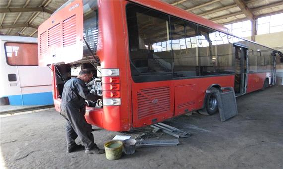 بهسازی اتوبوس های درونشهری در طرح تعمیرات تابستانه