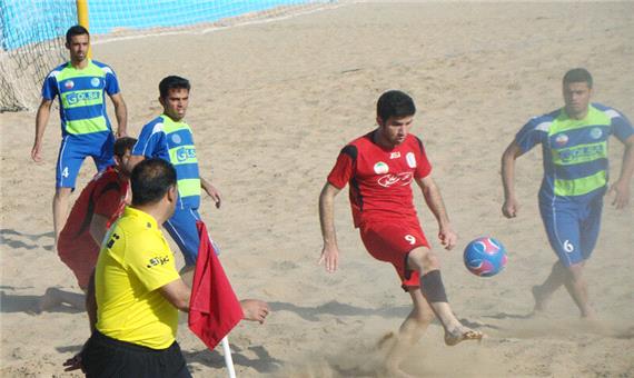 تیم فوتبال ساحلی شهرداری چابهار بر پاس گناوه غلبه کرد